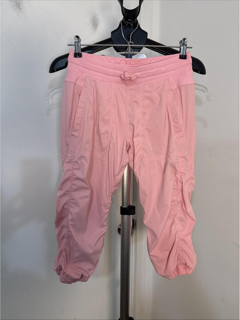 Ivivva Girl's Pink Bleached Pink Cropped Track Pants Size 14